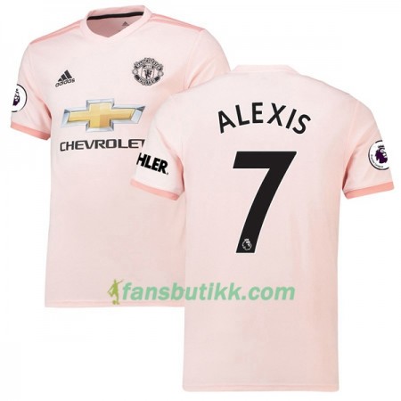Fotballdrakt Manchester United Alexis Sanchez 7 Bortetrøye 2018-2019 Kortermet